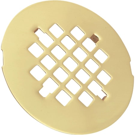 All-Source 4-1/4 In. Polished Brass Snap-In Shower Drain Strainer 456144